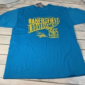 California State University Bakersfield T-Shirt Large Road Runners CSUB Blue NEW